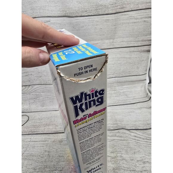 New VTG White King Ultra Softener & Detergent Booster Powder 77oz Open Box - Picture 5 of 8